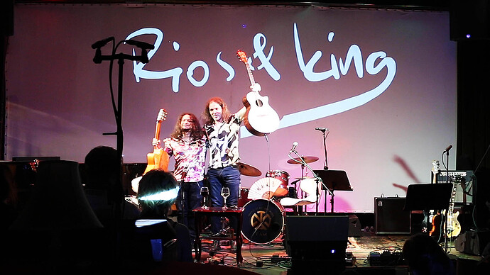 Guitar Extravaganza! - Rios & King Guitar Duo! Live Animation By Koffgokhan, at TAM, London, UK  (0-31-13-02)