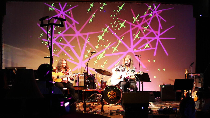 Guitar Extravaganza! - Rios & King Guitar Duo! Live Animation By Koffgokhan, at TAM, London, UK  (0-26-59-06)